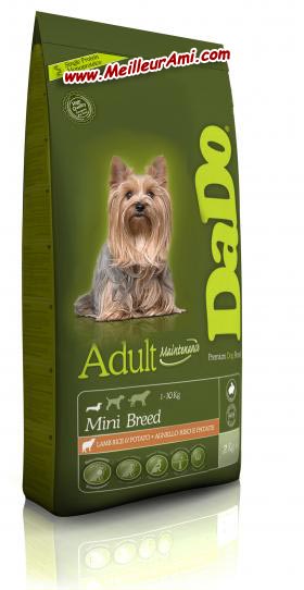 Croquettes DADO MINI agneau riz patates 2 Kg